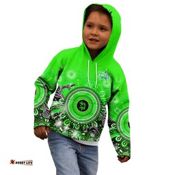 Custom Text and Number Melbourne Stars Hoodie KID Cricket Aboriginal