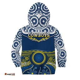 Cowboys Rugby Hoodie KID Aboriginal Art