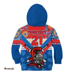 Custom NRL Knight Kid Hoodie Proud Newcastle Aboriginal Vibe