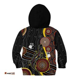 PALYKU Australia Lizard Aboriginal Art Kid Hoodie