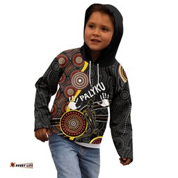 PALYKU Australia Lizard Aboriginal Art Kid Hoodie