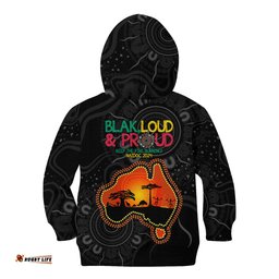 Blak Loud and Proud NAIDOC 2024 Kid Hoodie Indigenous Aboriginal