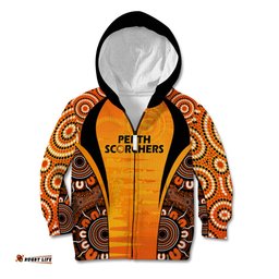 Made Tough Scorchers Custom Kid Hoodie Champions BBL13 Aboriginal Version