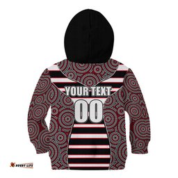 AFL Saints Kid Hoodie Mix Dot Aboriginal