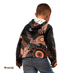 NAIDOC Week 2024 Personalised Kid Hoodie Aboriginal Hand Stencils