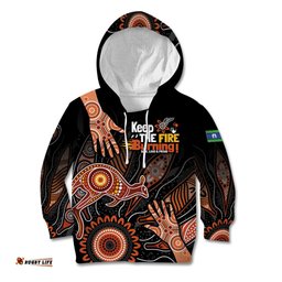 NAIDOC Week 2024 Personalised Kid Hoodie Aboriginal Hand Stencils