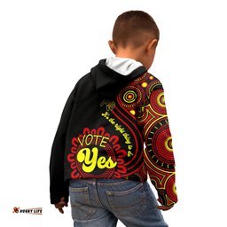 Australia Walk For Yes Kid Hoodie Indigenous Voice 2023 Aboriginal Red Vibe