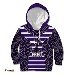 AFL Freo Kid Hoodie Mix Dot Aboriginal