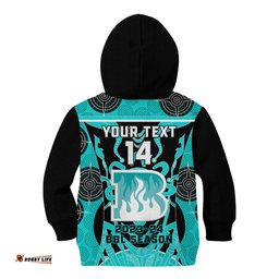 Custom Brisbane Heat Kid Hoodie We Are The Champions Aboriginal Art