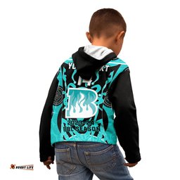 Custom Brisbane Heat Kid Hoodie We Are The Champions Aboriginal Art