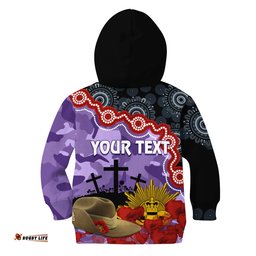 Freo Dockers Football ANZAC 2023 Hoodie KID Aboriginal Mix Slouch Hat
