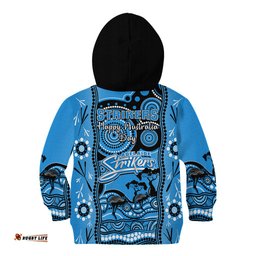 Adelaide Strikers Cricket Kid Hoodie Happy Australia Day Aboriginal Art