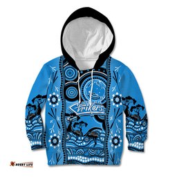 Adelaide Strikers Cricket Kid Hoodie Happy Australia Day Aboriginal Art