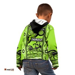 Sydney Thunder Cricket Kid Hoodie Happy Australia Day Aboriginal Art