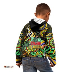 Richmond Football Aboriginal Art Kid Hoodie NAIDOC Indigenous Tribal