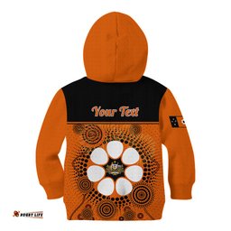 Personalised 1 July Australia Territory Day Kid Hoodie Aboriginal Pattern
