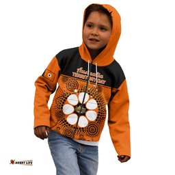 Personalised 1 July Australia Territory Day Kid Hoodie Aboriginal Pattern