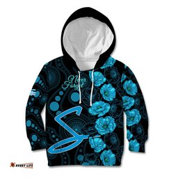 Strikers Cricket Never Forget Custom Kid Hoodie ANZAC Day with Poppy Aboriginal
