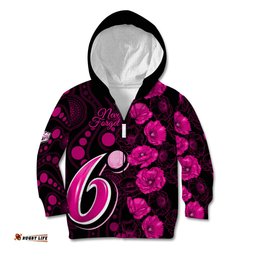 Sixers Cricket Never Forget Custom Kid Hoodie ANZAC Day with Poppy Aboriginal