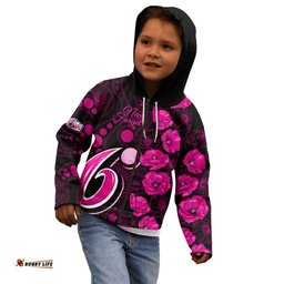 Sixers Cricket Never Forget Custom Kid Hoodie ANZAC Day with Poppy Aboriginal