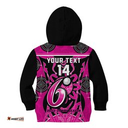 Custom Sydney Sixers Kid Hoodie We Are The Champions Aboriginal Art