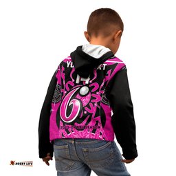 Custom Sydney Sixers Kid Hoodie We Are The Champions Aboriginal Art