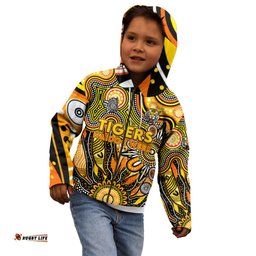 Personalised Tiger NAIDOC Week 2024 Kid Hoodie Aussie Aboriginal Art