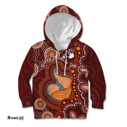 Australia Mother's Day Indigenous Kid Hoodie Aboriginal Art