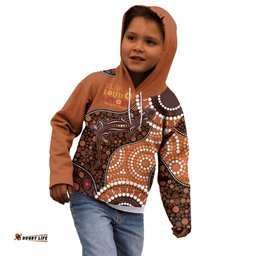Lizard NAIDOC 2024 Kid Hoodie Aboriginal Art Style