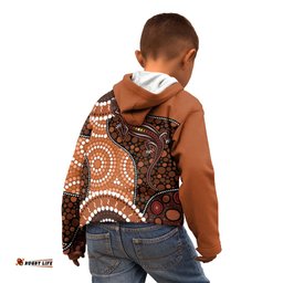 Lizard NAIDOC 2024 Kid Hoodie Aboriginal Art Style