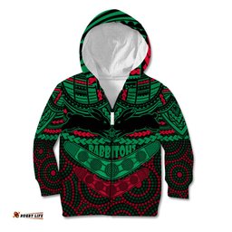 Rabbitohs Rugby Kid Hoodie Polynesian and Aboriginal Special Version