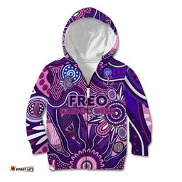Personalised Freo NAIDOC Week 2024 Kid Hoodie Aussie Aboriginal Art