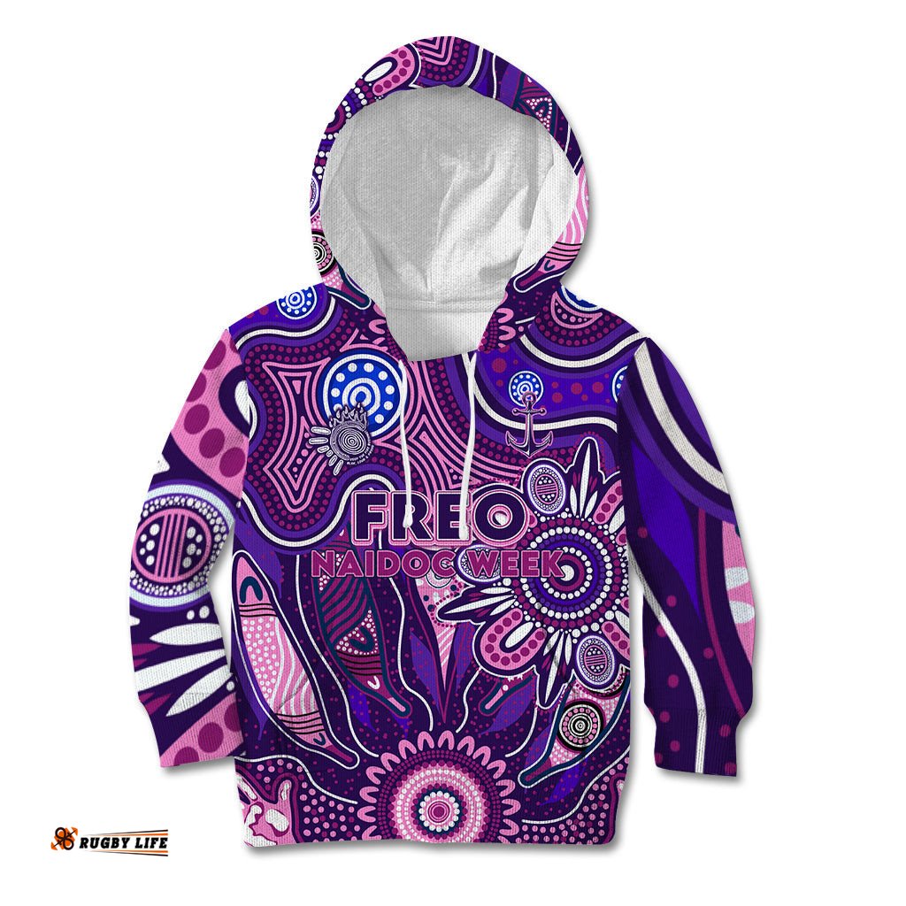 Personalised Freo NAIDOC Week 2024 Kid Hoodie Aussie Aboriginal Art