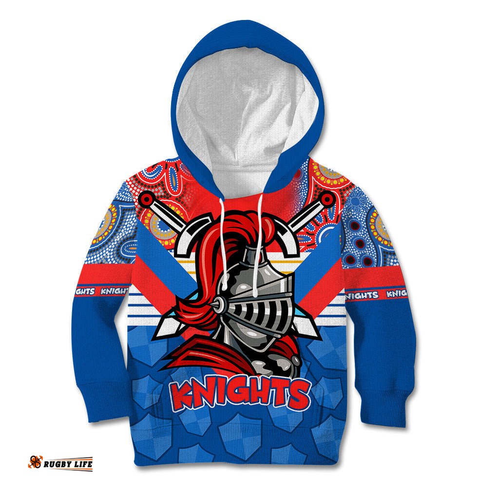 NRL Knight Kid Hoodie Proud Newcastle Aboriginal Vibe
