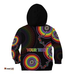 Personalised Australia LGBT Kid Hoodie Be You Do You Celebrate You Aboriginal Style