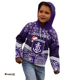Custom Dockers Football Christmas Kid Hoodie Merry Xmas 2023 Mix Aboriginal Art