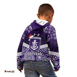 Custom Dockers Football Christmas Kid Hoodie Merry Xmas 2023 Mix Aboriginal Art