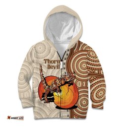 Thorny Devil Australia Kid Hoodie Baby Moloch Horridus With Ants Aboriginal Art