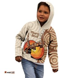 Thorny Devil Australia Kid Hoodie Baby Moloch Horridus With Ants Aboriginal Art