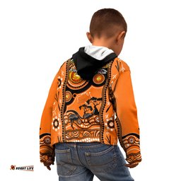 Perth Scorchers Cricket Kid Hoodie Happy Australia Day Aboriginal Art