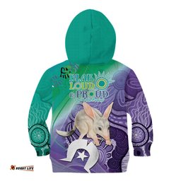 Vivid Bilby NAIDOC 2024 Kid Hoodie Macrotis Aboriginal Art Style