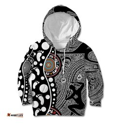 Torest Trait Islands Map Mix Aboriginal Pattern Kid Hoodie TS04