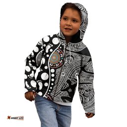 Torest Trait Islands Map Mix Aboriginal Pattern Kid Hoodie TS04