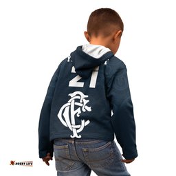 Custom AFL Blues Champions 2023 Kid Hoodie Proud Carlton Aboriginal Vibe