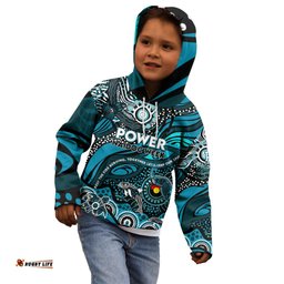 Custom NAIDOC Week 2024 Power Kid Hoodie Aboriginal Animals Keep The Fire Burning
