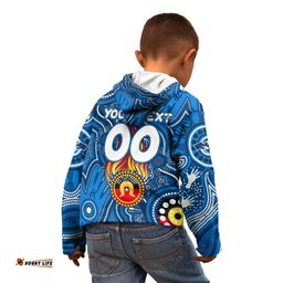 Personalised NAIDOC Week 2024 Geelong Cats Kid Hoodie Australian Aboriginal Hand Painting
