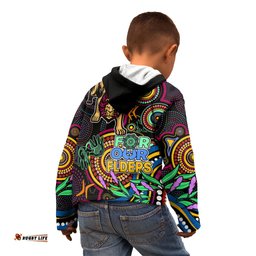 Lions Football Aboriginal Art Kid Hoodie NAIDOC Indigenous Tribal