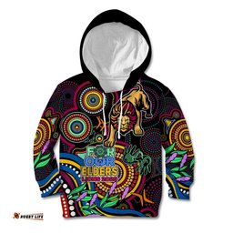 Lions Football Aboriginal Art Kid Hoodie NAIDOC Indigenous Tribal