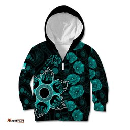 Heat Cricket Never Forget Custom Kid Hoodie ANZAC Day with Poppy Aboriginal