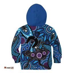 Emu NAIDOC 2024 Kid Hoodie Aboriginal Art Style